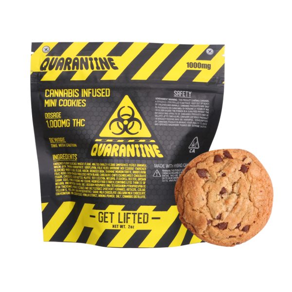 Cannabis Infused 4 Mini Cookies 1000mg