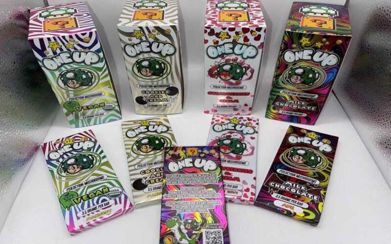 One Up – Psilocybin Mushroom Chocolate Bar 3.5g
